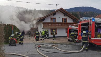 Heizraumbrand in Wohnhaus in Tröpolach © FF Tröpolach