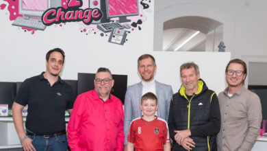 Matthias Hornbacher Securepoint, GF Daniel Braunmueller, Hans-Jörg-Berger, Florian Wurmitsch, Guenther Steinacher Presse-Villach, GF Alfred Santner